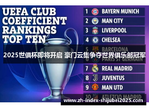 2025世俱杯即将开启 豪门云集争夺世界俱乐部冠军